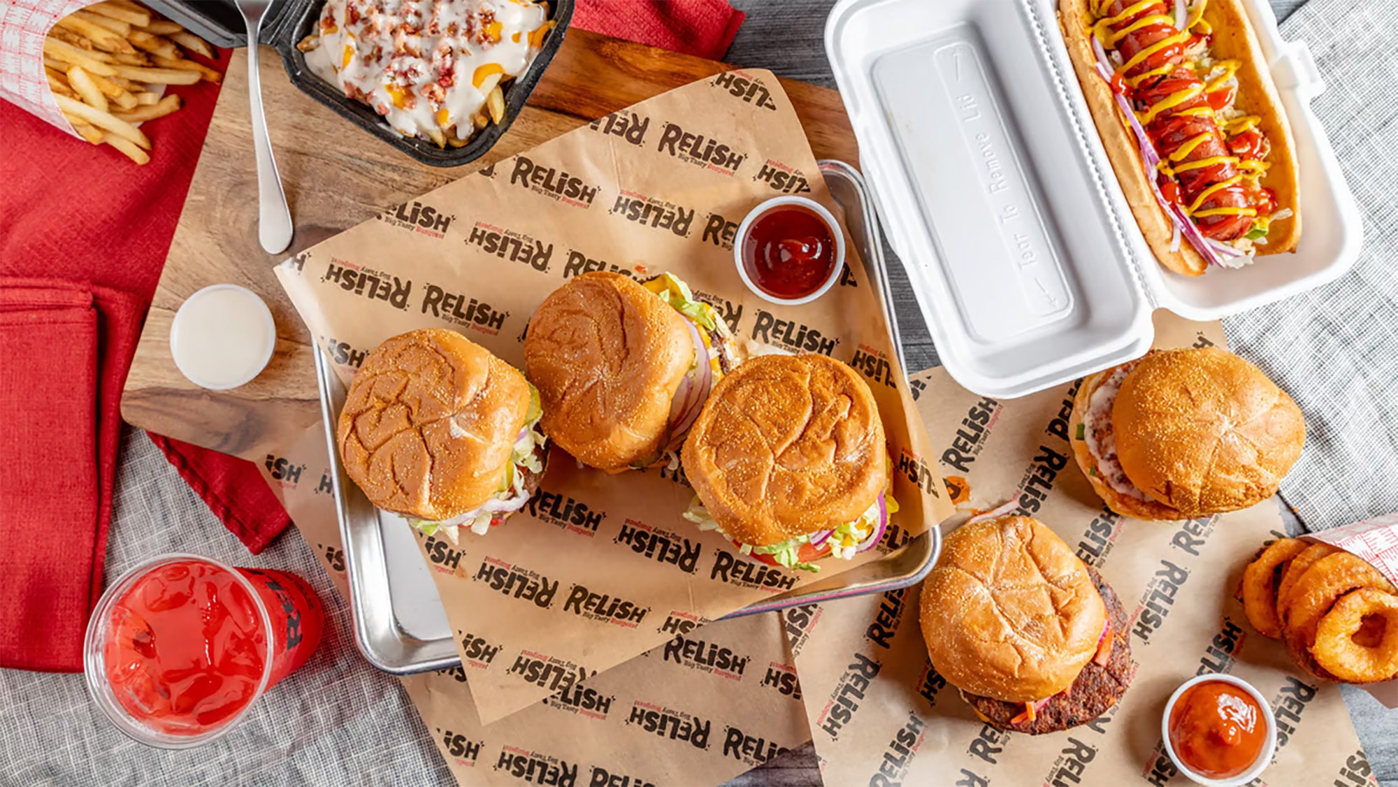 Relish Big Tasty Burgers Menu